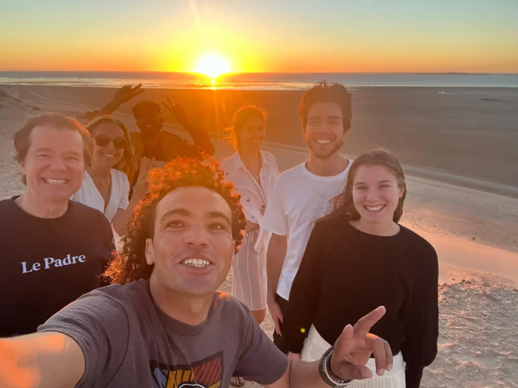 Equipe de kitesurf à Dakhla